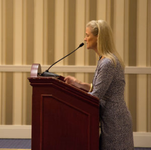 woman speaking