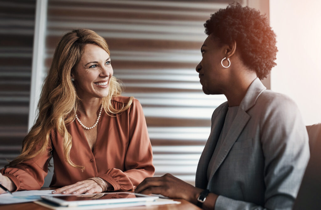 women talking